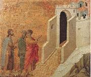 Duccio di Buoninsegna Road to Emmaus USA oil painting artist
